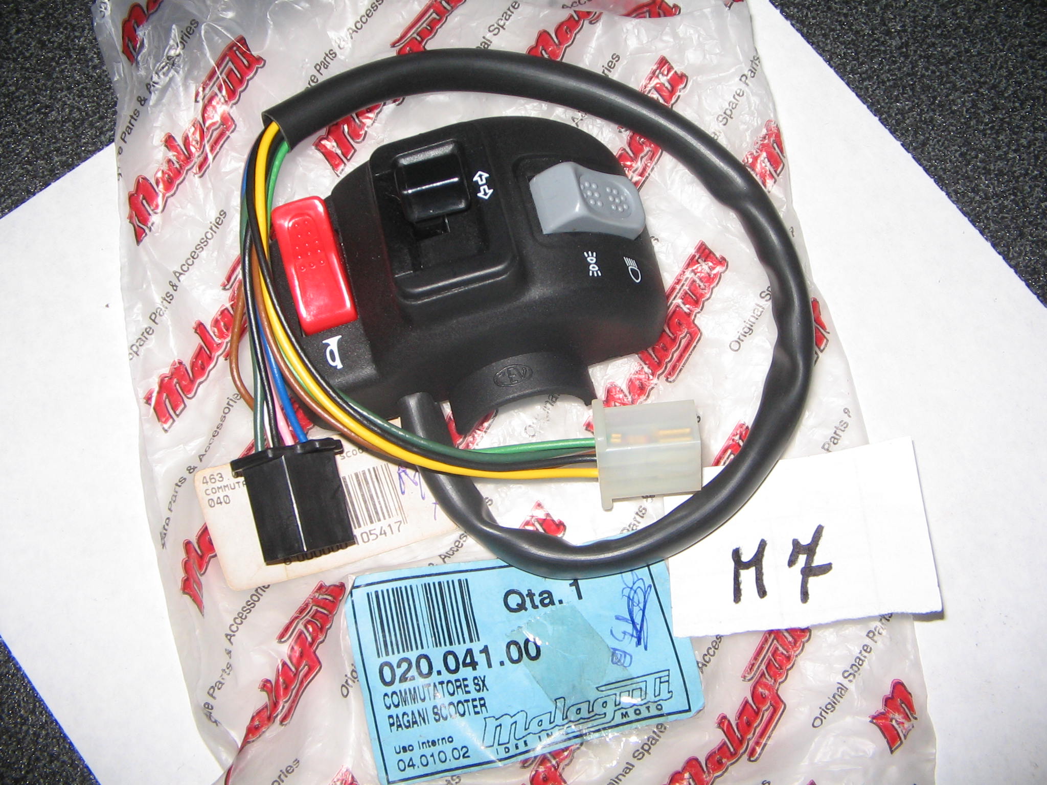MALAGUTI F10 COMMUTATORE SX N.10009